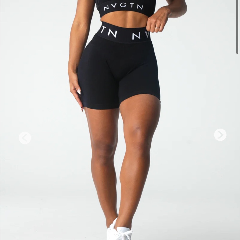 NVGTN  Black Sport Seamless Shorts- NWOT